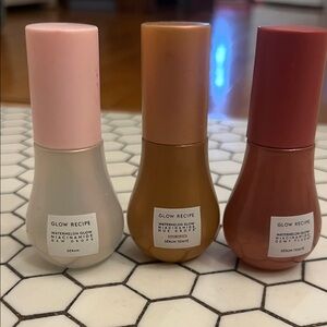 Glow Recipe Watermelon Glow Dew Drops Trio — Pink, Gold, Brown